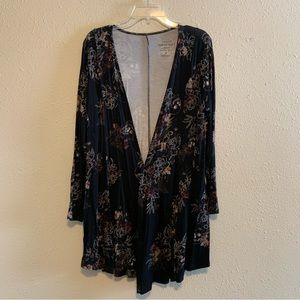 Torrid Super Soft Knit Floral Skull Cardigan
